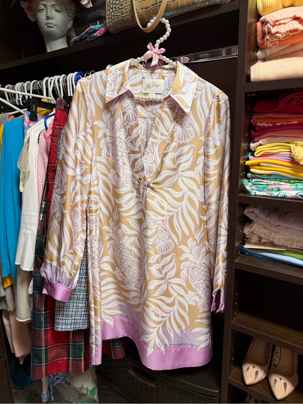 Lilly Pulitzer IRALANNE LONG SLEEVE POPOVER Shirt Dress